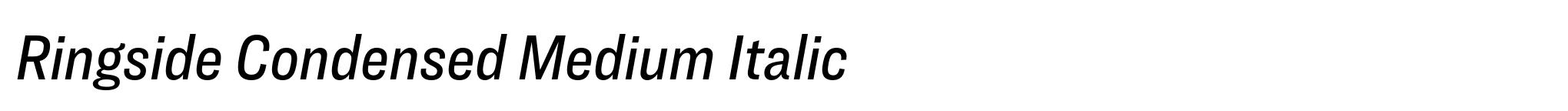 Ringside Condensed Medium Italic image